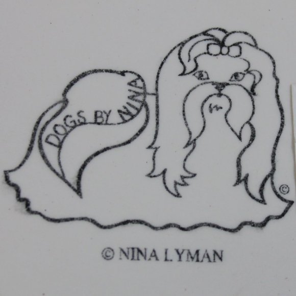 Signed, Dogs Need A Home Series, Cocker Spaniel, Ceramic Vase By Nina Lyman - Picture 5 of 5